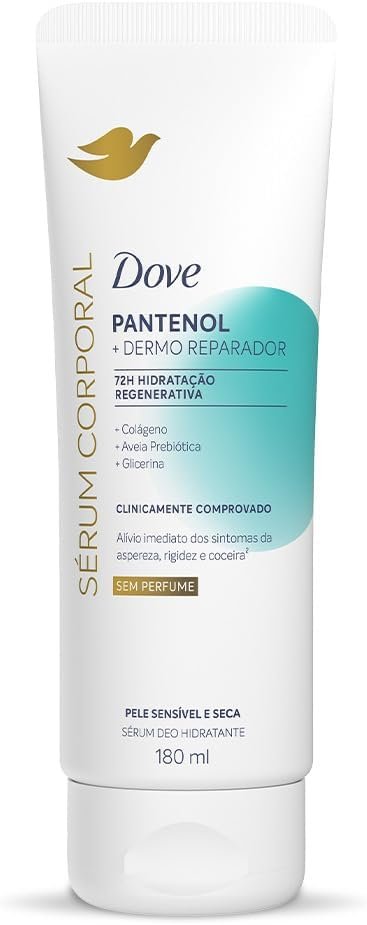 Dove Sérum Hidratante Corporal sem Perfume Pantenol + Dermo Reparador 180ml