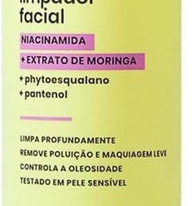 Sallve Limpador Facial 300Ml - Niacinamida Extrato De Moringa