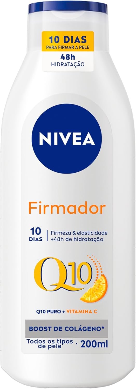 NIVEA Loção Hidratante Firmador Q10 + Vitamina C Todos os Tipos de Pele 200ml