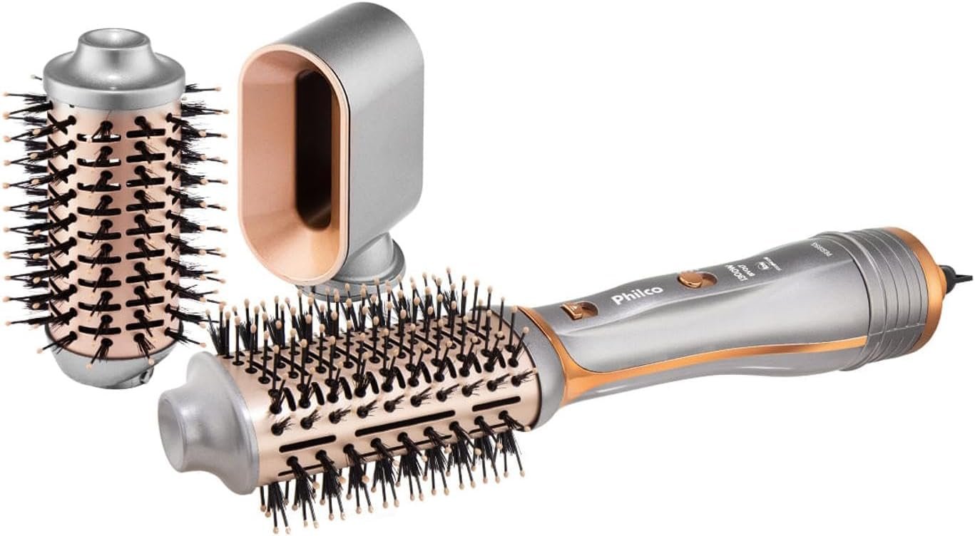 Escova Secadora Philco PES19SG 3 acessórios 1300W